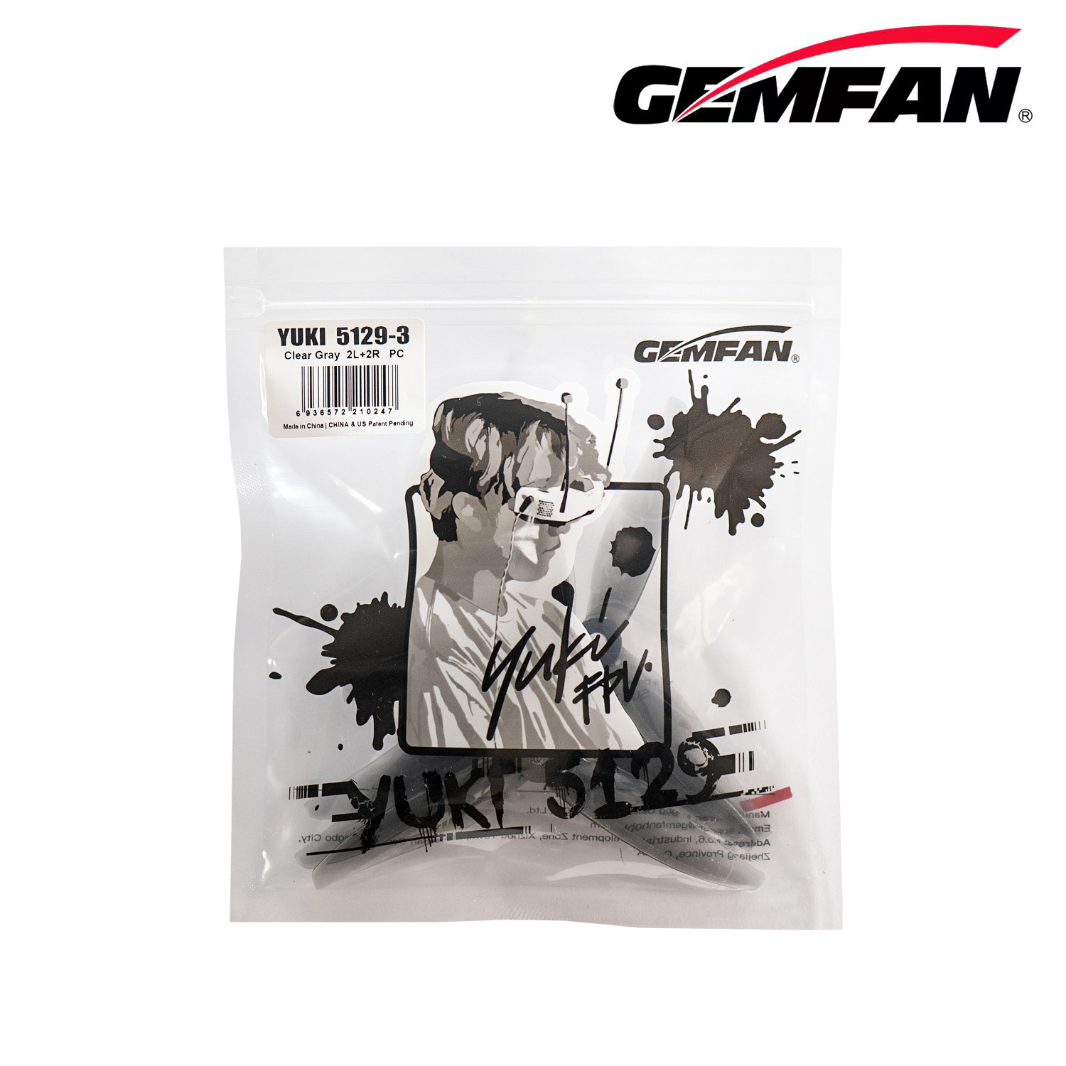 Rc Helicopter Blade - Gemfan 5129 5インチ 3枚羽根/トライブレードプロペラ FPVブラシレスモーター用 ユキFPVプロペラ