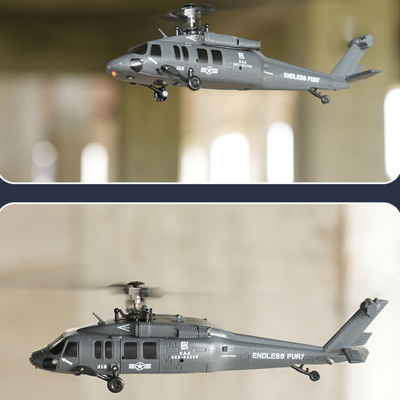 Rc Helicopter Large - U9901 ブラシレスRTF RCヘリコプター 6CHジャイロスコープ ワンクリック3Dフリップ オプティカルフローポジショニング