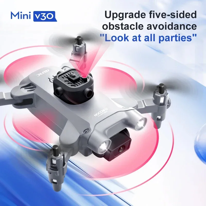ミニドローンv30,HDカメラ,fpv rc,プロの5面障害 - Rc Helicopter Mini のレビューと価格