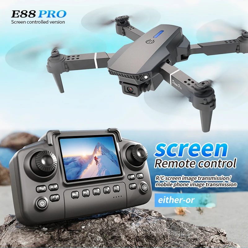 プロフェッショナル E88 プロドローン スクリーン付き 8 - Rc Helicopter Case のレビューと価格