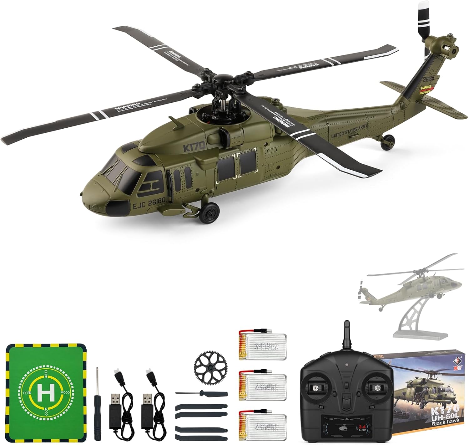 WLtoys K170 ブラシレス 4-CH RC ヘリコプ - Rc Helicopter Large のレビューと価格