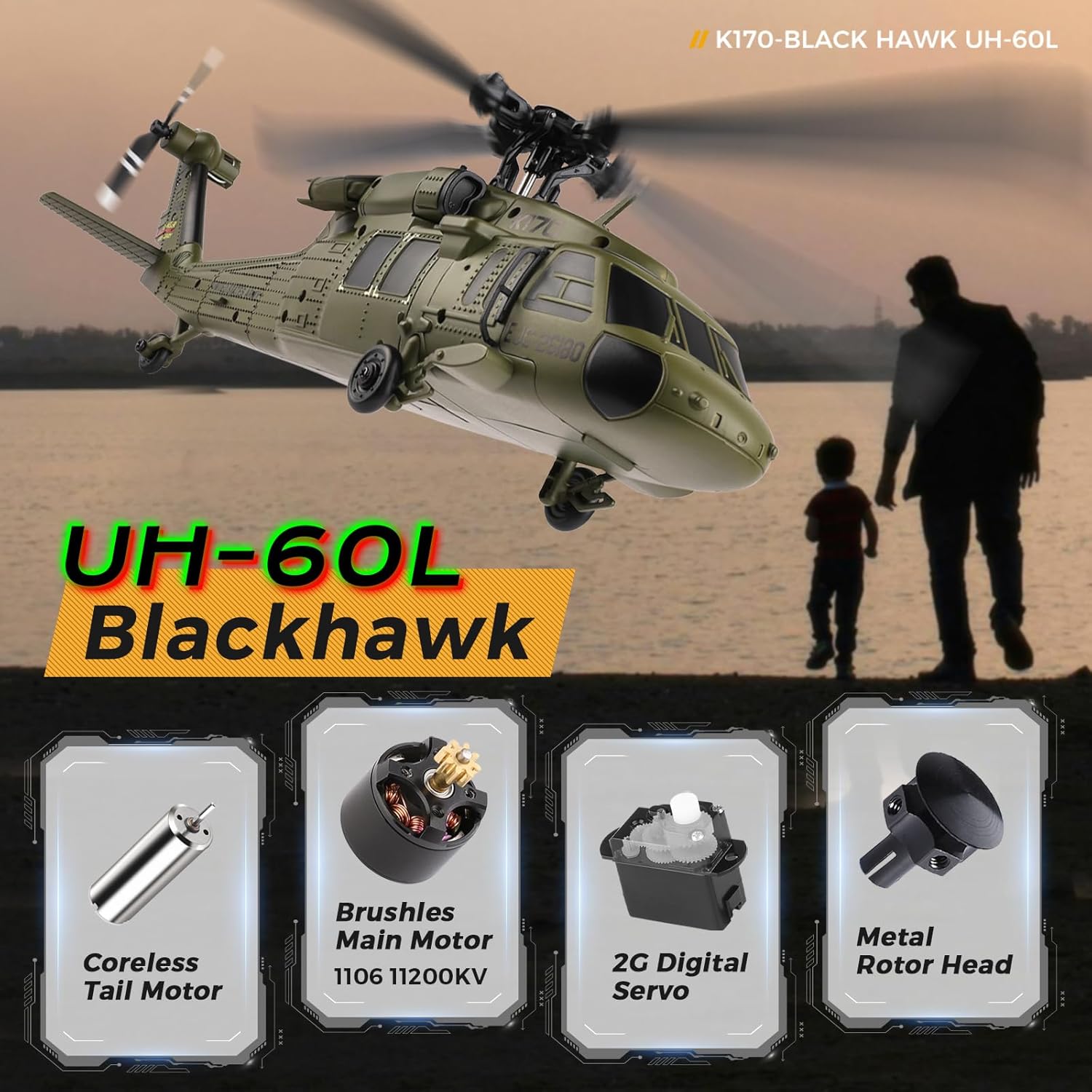 WLtoys K170 ブラシレス 4-CH RC ヘリコプ - Rc Helicopter Large のレビューと価格