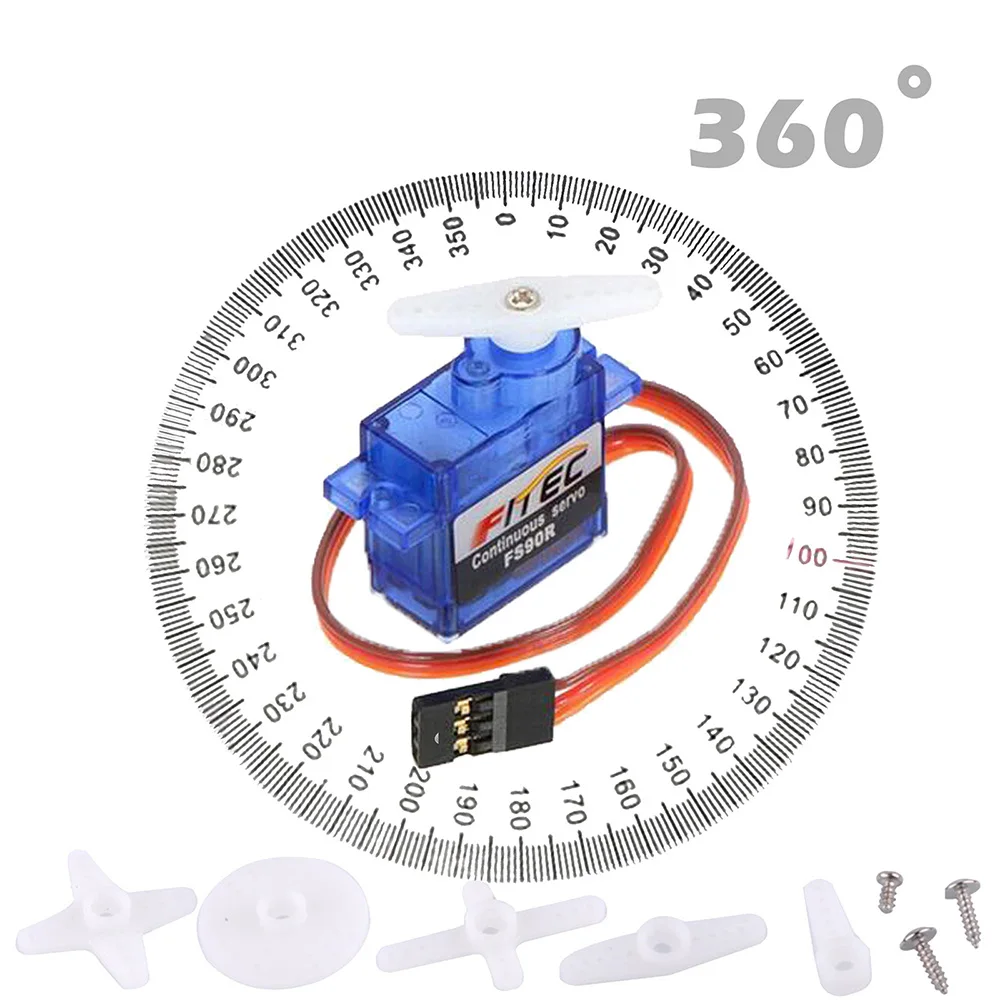 Feetech ミニ FS90R マイクロサーボ 360 度 - Rc Helicopter Mini のレビューと価格