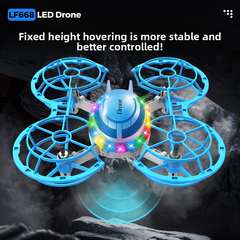 LEDライト付きミニRCドローン、4軸クアッドコプターおもち - Rc Helicopter Electric のレビューと価格