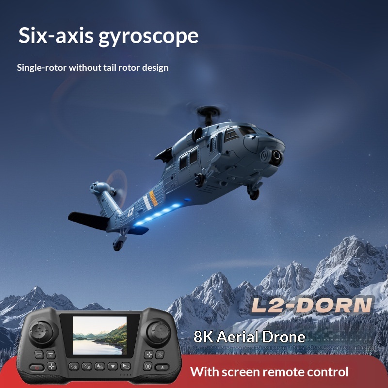 4DRC L2 RC ヘリコプター 8K 航空カメラ内蔵スク - Rc Helicopter Single Rotor のレビューと価格